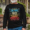 The Man Myth Legend 1922 Aged Perfectly 100Th Birthday Long Sleeve T-Shirt Gifts for Old Men