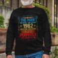 The Man Myth Legend 1982 Aged Perfectly 40Th Birthday Tshirt Long Sleeve T-Shirt Gifts for Old Men
