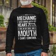 Im A Mechanic Quote Tshirt Long Sleeve T-Shirt Gifts for Old Men