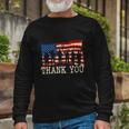 Memorial Day American Flag Thank You Veterans Proud Veteran Long Sleeve T-Shirt Gifts for Old Men
