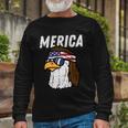Merica Bald Eagle Mullet Sunglasses Fourth July 4Th Patriot Cool V2 Long Sleeve T-Shirt Gifts for Old Men