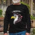 Merica Eagle Mullet 4Th Of July Patriotic Long Sleeve T-Shirt Gifts for Old Men