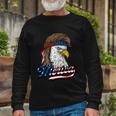 Merica Patriotic Usa Eagle Of Freedom 4Th Of July Long Sleeve T-Shirt Gifts for Old Men