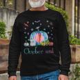 October Soul Magic Halloween Pumpkin Fall Thanksgiving Long Sleeve T-Shirt Gifts for Old Men