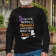 Oh Look Another Glorious Morning Makes Me Sick Halloween Quote Long Sleeve T-Shirt Gifts for Old Men