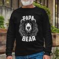 Papa Bear Fathers Day Tshirt Long Sleeve T-Shirt Gifts for Old Men