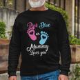 Pink Or Blue Mummy Loves You Long Sleeve T-Shirt Gifts for Old Men