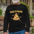 Pizza Food Pyramid Long Sleeve T-Shirt Gifts for Old Men