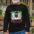Plow Snowflakes This Christmas And Don A Maga Trump Train 2024 Long Sleeve T-Shirt Gifts for Old Men