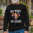 Pro Choice Roe V Wade Feminist 1973 Protect Long Sleeve T-Shirt Gifts for Old Men