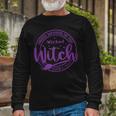 Proud Member Of The Wicked Witch Club Spooky Witch Halloween Long Sleeve T-Shirt Gifts for Old Men