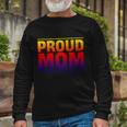 Proud Mom Abrosexual Flag Lgbtq Queer Abrosexual Long Sleeve T-Shirt Gifts for Old Men