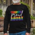Proud Mom Lgbtq Rainbow Flag Gay Pride Lgbt V2 Long Sleeve T-Shirt Gifts for Old Men