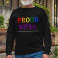 Proud Mom Rainbow Gay Pride Flag Lgbtq Lgbt Long Sleeve T-Shirt Gifts for Old Men