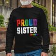 Proud Sister Gay Pride Month Lbgt Long Sleeve T-Shirt Gifts for Old Men