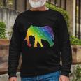 Rainbow Elephant V2 Long Sleeve T-Shirt Gifts for Old Men