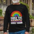 Make The Rainbow Godly Again Lgbt Flag Gay Pride Long Sleeve T-Shirt Gifts for Old Men