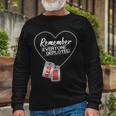 Red Remember Everyone Deployed Dog Tags Tshirt Long Sleeve T-Shirt Gifts for Old Men