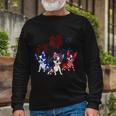 Red White Blue Boston Terrier Usa Flag 4Th Of July Long Sleeve T-Shirt Gifts for Old Men