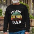 Reel Cool Dad Fisherman Daddy Fathers Day Long Sleeve T-Shirt Gifts for Old Men