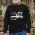 Reel Cool Dad Fisherman Fishing Long Sleeve T-Shirt Gifts for Old Men