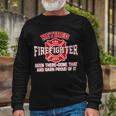 Retired Firefighter Been There Done That Tshirt Long Sleeve T-Shirt Gifts for Old Men