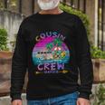 Retro Cousin Crew Vacation 2022 Beach Trip Matching Long Sleeve T-Shirt Gifts for Old Men