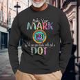 Retro Make Your Mark Happy International Dot Day Colorful Men Women Long Sleeve T-Shirt T-shirt Graphic Print Gifts for Old Men