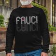 Retro Pro I Heart Dr Fauci Long Sleeve T-Shirt Gifts for Old Men