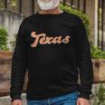 Retro Texas Logo Long Sleeve T-Shirt Gifts for Old Men