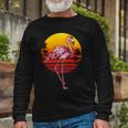 Retro Vintage Flamingo V2 Long Sleeve T-Shirt Gifts for Old Men