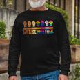 We Rise Together Lgbt-Q Pride Social Justice Equality Ally Long Sleeve T-Shirt Gifts for Old Men