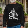 He Is Risen Cross Jesus Easter Day Christians True Story Long Sleeve T-Shirt Gifts for Old Men