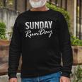 Running With Saying Sunday Runday Long Sleeve T-Shirt T-Shirt Gifts for Old Men