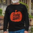 Scary Night Pumpkin Halloween Quote Long Sleeve T-Shirt Gifts for Old Men