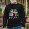 Seven Year Old Rainbow Birthday For Girls 7Th Bday Long Sleeve T-Shirt Gifts for Old Men