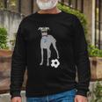 Soccer Idea Fans- Sporty Dog Coach Hound Long Sleeve T-Shirt T-Shirt Gifts for Old Men