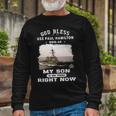 My Son Is On Uss Paul Hamilton Ddg Long Sleeve T-Shirt Gifts for Old Men