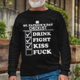 St Patricks Day Checklist Dirty Tshirt Long Sleeve T-Shirt Gifts for Old Men