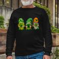 St Patricks Day St Patricks Day Gnome Irish Gnome Long Sleeve T-Shirt Gifts for Old Men