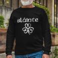 St Patricks Day Slainte St Patricks Day Long Sleeve T-Shirt Gifts for Old Men