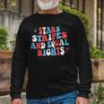 Stars Stripes And Equal Rights 4Th Of July Rights V2 Long Sleeve T-Shirt Gifts for Old Men