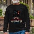 Stars Stripes Reproductive Rights American Flag V5 Long Sleeve T-Shirt Gifts for Old Men