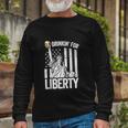 Statue Of Liberty 4Th Of July American Flag Long Sleeve T-Shirt Gifts for Old Men