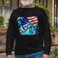 Statue Of Liberty Usa Long Sleeve T-Shirt Gifts for Old Men