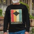 Stingray Lover Vintage Retro Poster Animal Tshirt Long Sleeve T-Shirt Gifts for Old Men