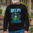 Surrounded By Snowflakes Long Sleeve T-Shirt Gifts for Old Men