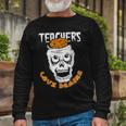 Teacher Loves Brain Halloween Student Trick Or Treat Long Sleeve T-Shirt Gifts for Old Men