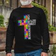 Can Do All Things Through Christ Autism Awareness Long Sleeve T-Shirt Gifts for Old Men