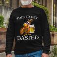 Time To Get Basted Thanksgiving Tshirt Long Sleeve T-Shirt Gifts for Old Men